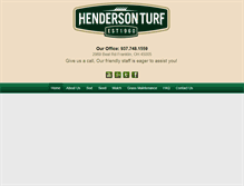 Tablet Screenshot of hendersonturf.com